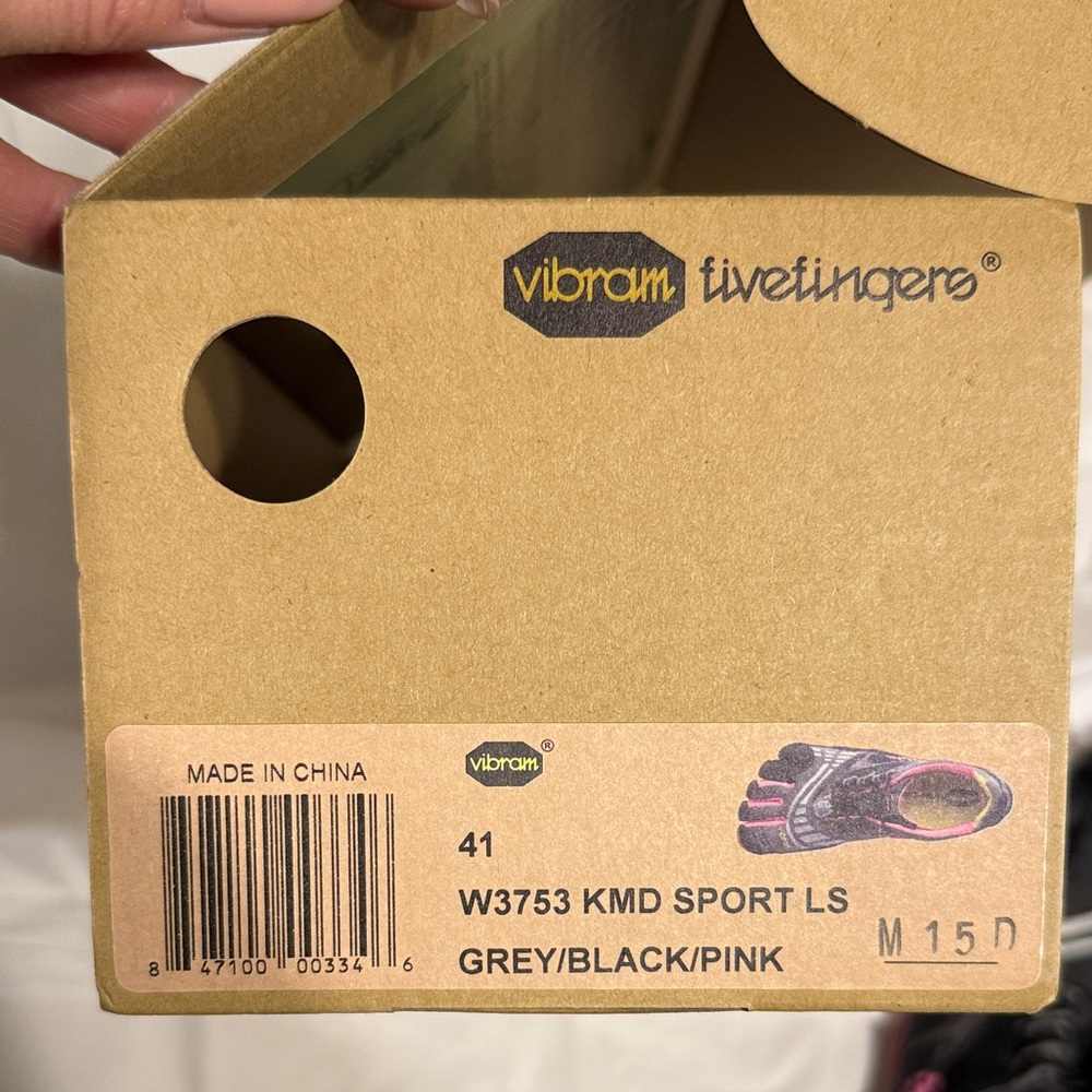 Vibram Women's Black and Pink Athletic FiveFingers - Picture 2 of 3